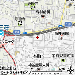 大阪府門真市本町6周辺の地図