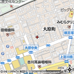 兵庫県芦屋市大原町12-12周辺の地図