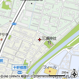 静岡県浜松市中央区十軒町286周辺の地図