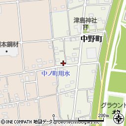 静岡県浜松市中央区中野町3129周辺の地図