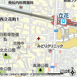 兵庫県尼崎市西立花町2丁目7周辺の地図