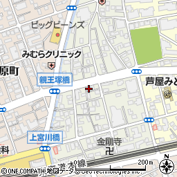 兵庫県芦屋市親王塚町7-10周辺の地図