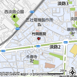 竹岡医院周辺の地図