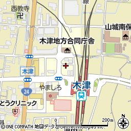 リパークＪＲ木津駅前駐車場周辺の地図