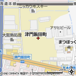 兵庫県西宮市津門飯田町周辺の地図