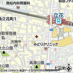 兵庫県尼崎市西立花町2丁目7-24周辺の地図