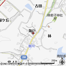 愛知県知多郡南知多町豊丘海戸周辺の地図