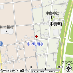 静岡県浜松市中央区中野町3126周辺の地図