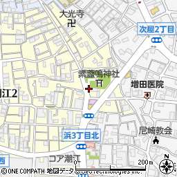 有限会社尼崎鍼灸センター周辺の地図
