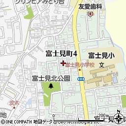 静岡県磐田市富士見町4丁目8周辺の地図