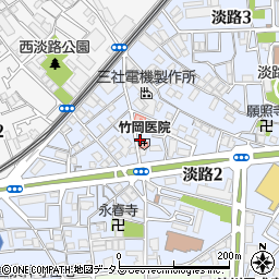 竹岡医院周辺の地図