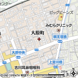 兵庫県芦屋市大原町13周辺の地図