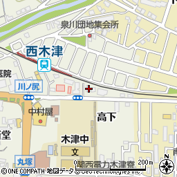 京都府木津川市相楽高下40周辺の地図