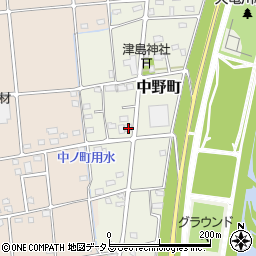 静岡県浜松市中央区中野町3141周辺の地図