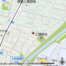 静岡県浜松市中央区十軒町291周辺の地図