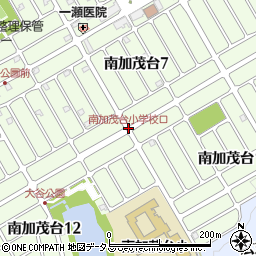 南加茂台小学校口周辺の地図