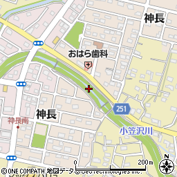 静岡県袋井市神長13周辺の地図