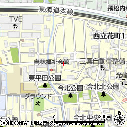 兵庫県尼崎市西立花町2丁目31-68周辺の地図
