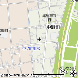 静岡県浜松市中央区中野町3136周辺の地図
