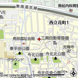 兵庫県尼崎市西立花町2丁目31-74周辺の地図