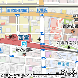 セブンイレブン西宮和上町店周辺の地図