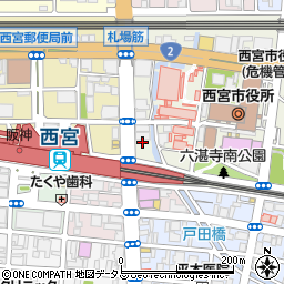 ショウワパーク阪神西宮駅前第２駐車場周辺の地図