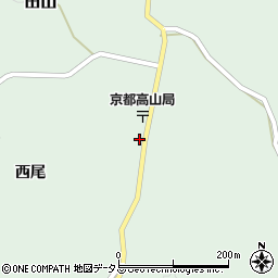 京都府南山城村（相楽郡）田山（上フケ）周辺の地図