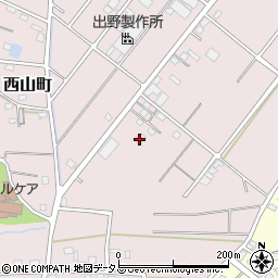 静岡県浜松市中央区西山町79周辺の地図