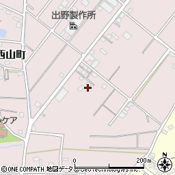 静岡県浜松市中央区西山町77周辺の地図