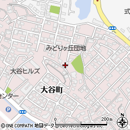 三重県津市大谷町周辺の地図