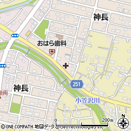 静岡県袋井市神長15周辺の地図