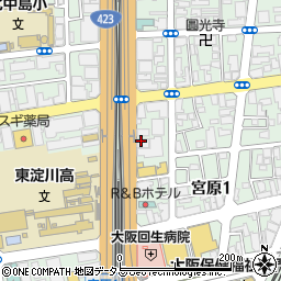 東淀川近畿経友納税会周辺の地図