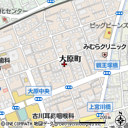 兵庫県芦屋市大原町13-6周辺の地図