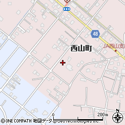 静岡県浜松市中央区西山町2388周辺の地図
