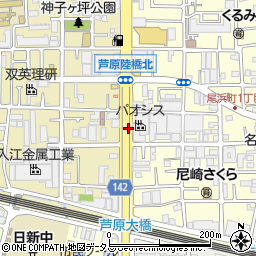 尾浜(五合橋線下)公園周辺の地図