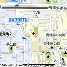 兵庫県尼崎市西立花町5丁目8-8周辺の地図