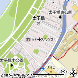 淀川パークハウス周辺の地図
