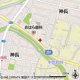 静岡県袋井市神長15-5周辺の地図