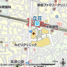 ダイコクドラッグ立花駅前薬店周辺の地図