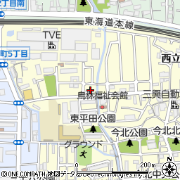 兵庫県尼崎市西立花町5丁目1周辺の地図