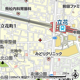 兵庫県尼崎市西立花町1丁目3-7周辺の地図