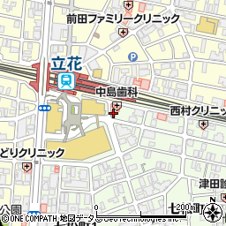 セブンイレブン尼崎立花駅前店周辺の地図