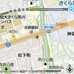 アメニティコート夙川周辺の地図