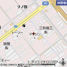 愛知県豊橋市神野新田町ヲノ割25周辺の地図