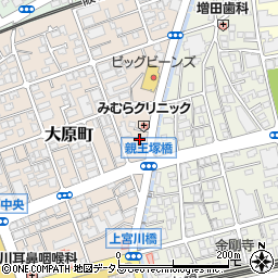 兵庫県芦屋市大原町15-16周辺の地図