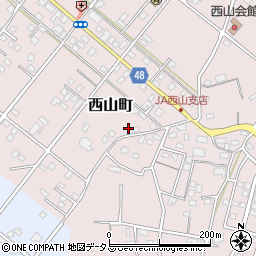 静岡県浜松市中央区西山町2382周辺の地図