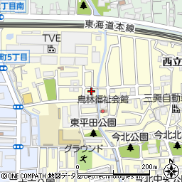 兵庫県尼崎市西立花町5丁目1-11周辺の地図