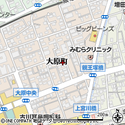 兵庫県芦屋市大原町13-14周辺の地図