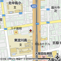 多摩電子工業株式会社　大阪営業所周辺の地図