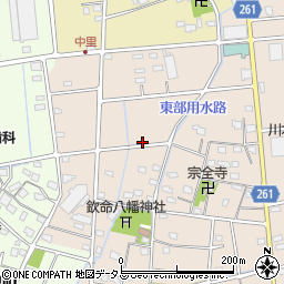 静岡県浜松市中央区中里町周辺の地図